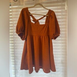 Free People Orange Mini Dress